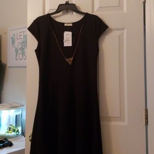Black dress included with necklaces